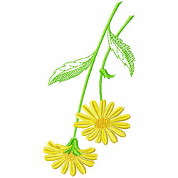 Flowers And Tree Embroidery Design 11